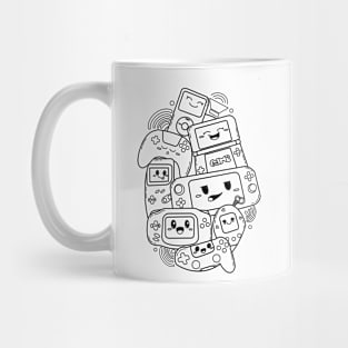 Gamepad doodle illustration Mug